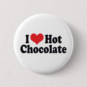 I Liebe Herzschokolade - Kakaoliebhaber Button