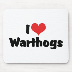I Liebe Herzwarthogs Mousepad