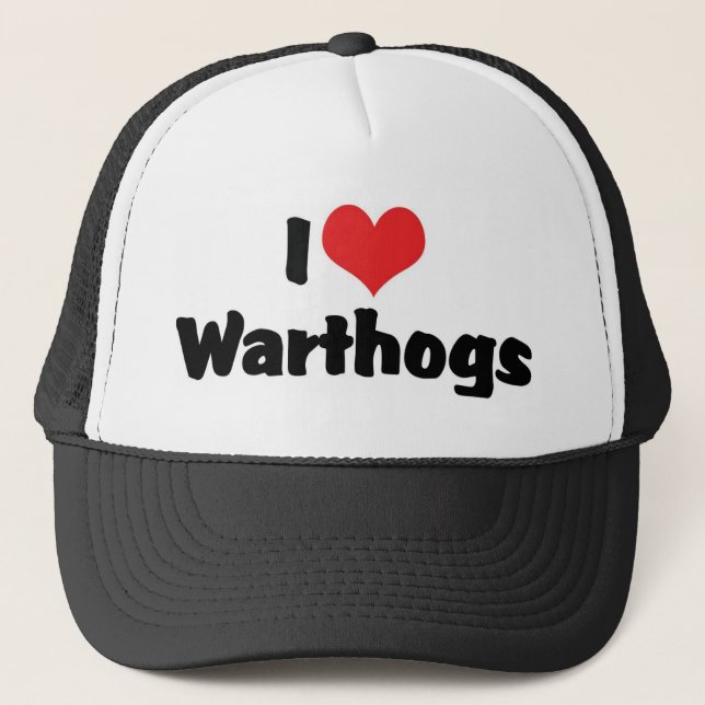 I Liebe Herzwarthogs Truckerkappe (Vorderseite)