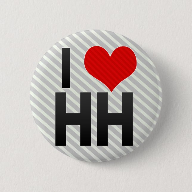 I Liebe HH Button (Vorderseite)