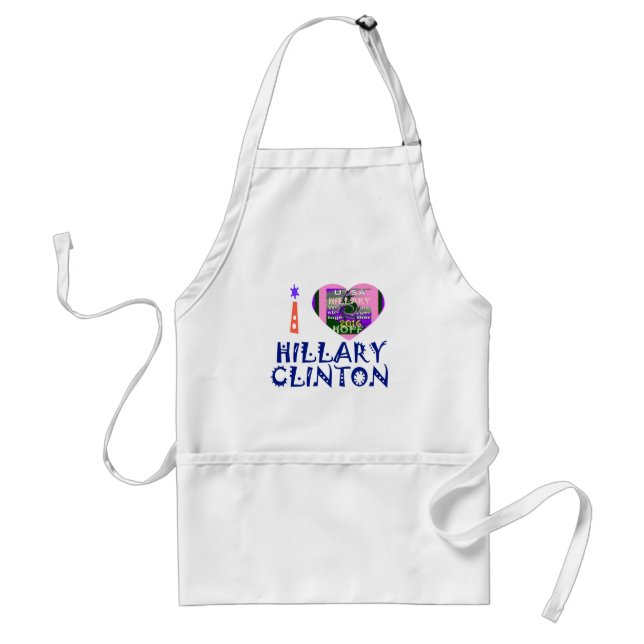 I Liebe Hillary Clinton für US-Präsident Heart Schürze (Vorne)