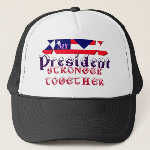 I Liebe Hillary für US-Präsident Wir sind stark Truckerkappe