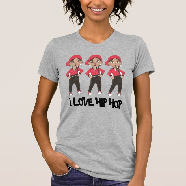 I Liebe Hip Hop Jazz Tanzlehrer Geschenk T-Shirt (Vorderseite)