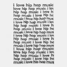 I Liebe Hip Hop Music Geschirrtuch