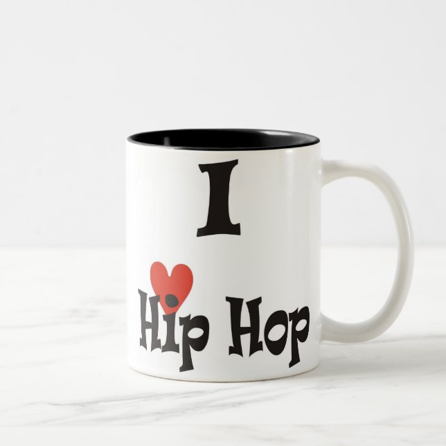 I Liebe Hip Hop Tasse (Rechts)