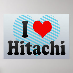 I. Liebe Hitachi, Japan Poster