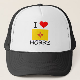 . I Liebe Hobbs New-Mexiko Truckerkappe