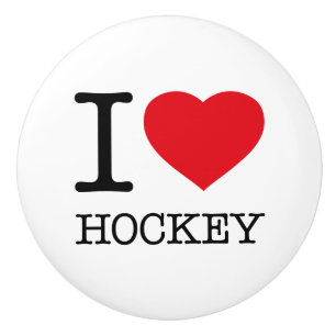 I LIEBE HOCKEY KERAMIKKNAUF