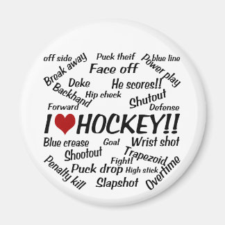 I Liebe Hockey Magnet