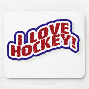 I Liebe-Hockey Mousepad