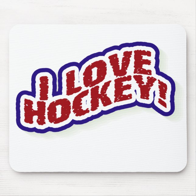 I Liebe-Hockey Mousepad (Vorne)
