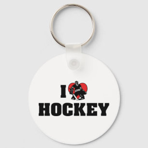 I Liebe Hockey Schlüsselanhänger