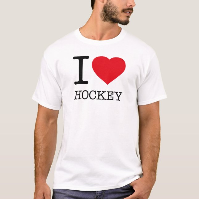 I LIEBE HOCKEY T-Shirt (Vorderseite)