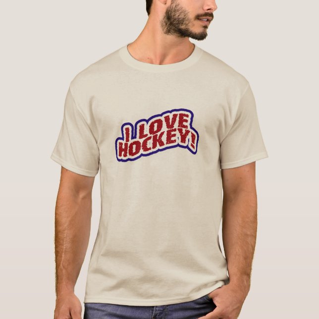 I Liebe-Hockey-T - Shirts und Geschenke (Vorderseite)