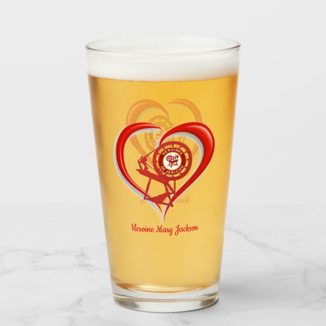 I Liebe HOJ Glas (Vorne (Gefüllt))