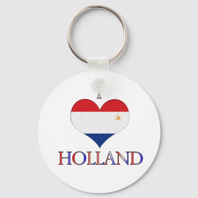 I Liebe Holland Schlüsselanhänger (Vorderseite)