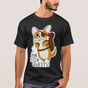 I Liebe holt Quests Dnd Corgi T-Shirt