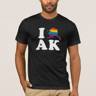 I LIEBE HOMOSEXUELLES ALASKA - WEISS - .PNG T-Shirt