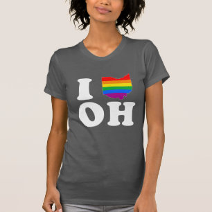 I LIEBE HOMOSEXUELLES OHIO - WEISS - .PNG T-Shirt