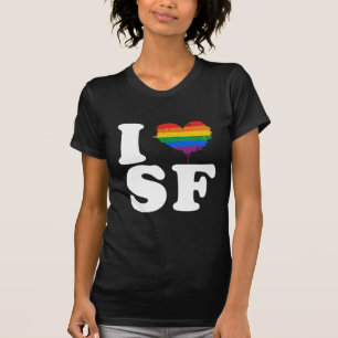 I LIEBE HOMOSEXUELLES SAN FRANCISCO - WEISS - .PNG T-Shirt