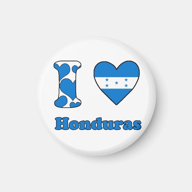 I Liebe Honduras Magnet (Vorne)