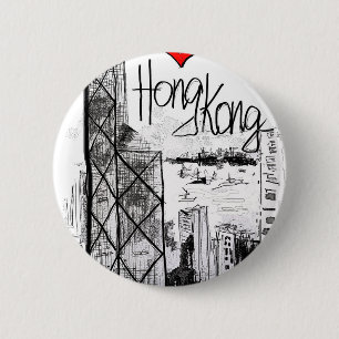 I Liebe Hong Kong Button