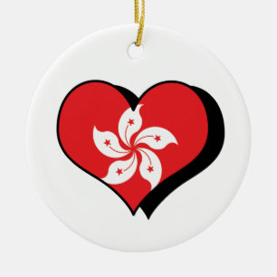I Liebe Hongkong Keramikornament