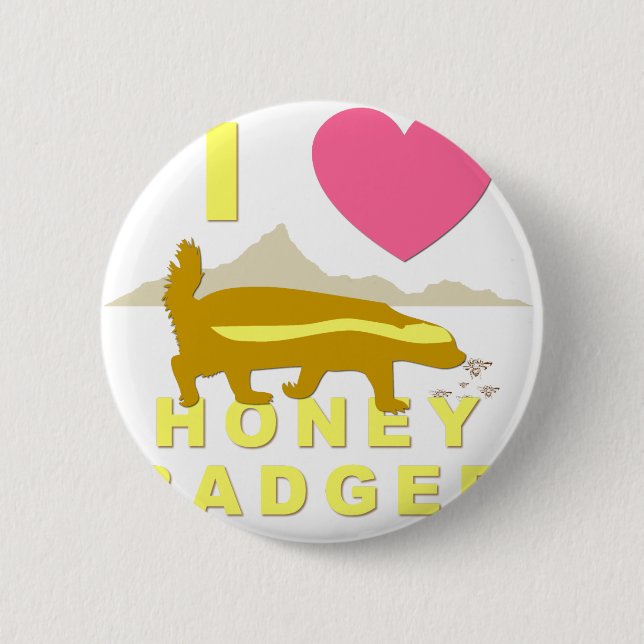 I Liebe Honigausweis Button (Vorderseite)