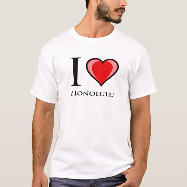 I Liebe Honolulu T-Shirt (Vorderseite)