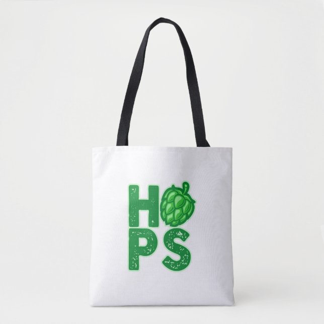 I Liebe Hopfen in Handbäumen Tasche (Vorderseite)