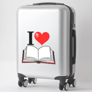 I Liebe Hörbücher und Bibliothekarisches Lesen Aufkleber