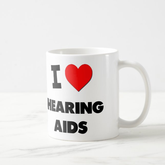 I Liebe-Hörgeräte Kaffeetasse (Rechts)