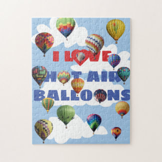 I Liebe Hot Air Balloons Mehrfarbig Sky Wolken