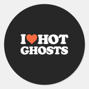 I Liebe Hot Ghosts - I Heart Hot Ghosts - Y Ghost Runder Aufkleber