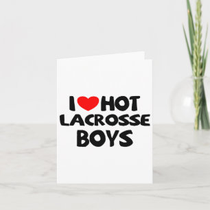 I Liebe Hot Lacrosse Boys Funny Heart Sport Karte