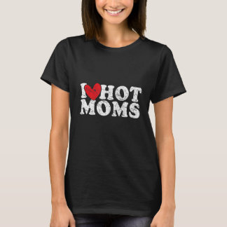 I Liebe Hot Mamas Red Heart Liebe Mamas T-Shirt