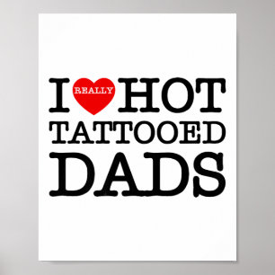 I Liebe Hot Tattoos Vater Herzlich Willkommen am T Poster