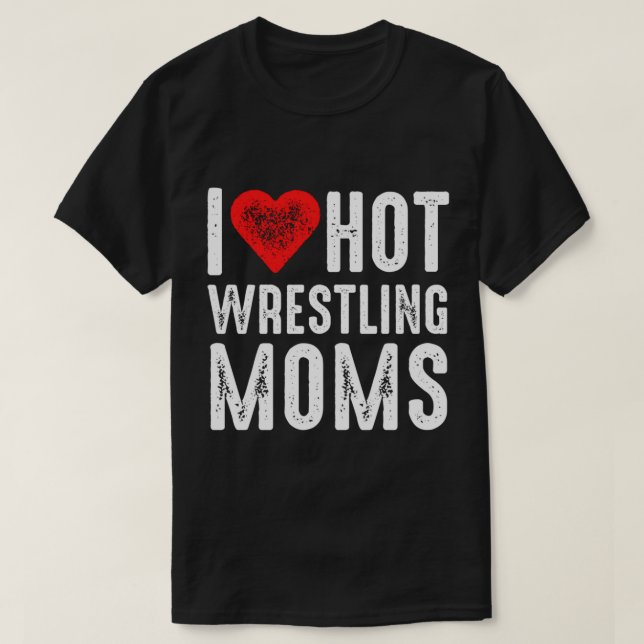 I Liebe Hot Wrestling Mamas Pullover Hoodie (Design vorne)