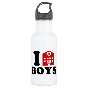 I Liebe Hotel Boys Edelstahlflasche