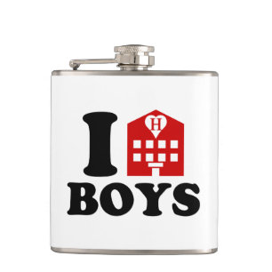 I Liebe Hotel Boys Flachmann