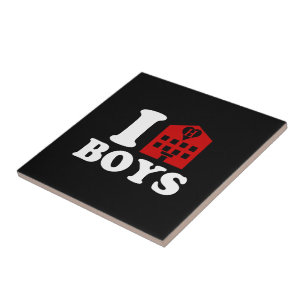 I Liebe Hotel Boys Fliese