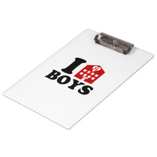 I Liebe Hotel Boys Klemmbrett
