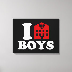 I Liebe Hotel Boys Leinwanddruck