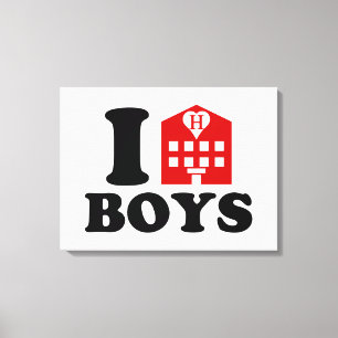 I Liebe Hotel Boys Leinwanddruck