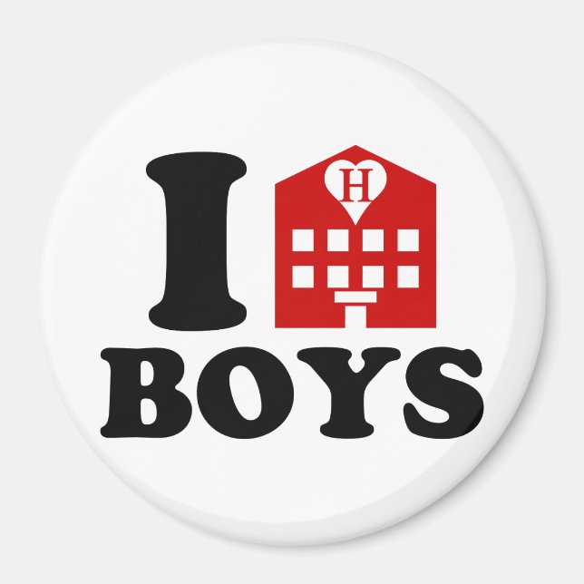 I Liebe Hotel Boys Magnet (Vorne)