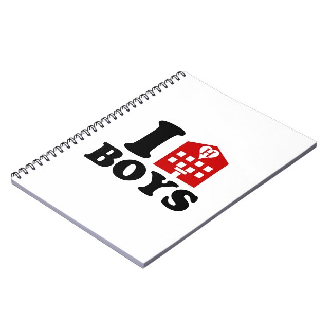 I Liebe Hotel Boys Notizblock (Linke Seite)