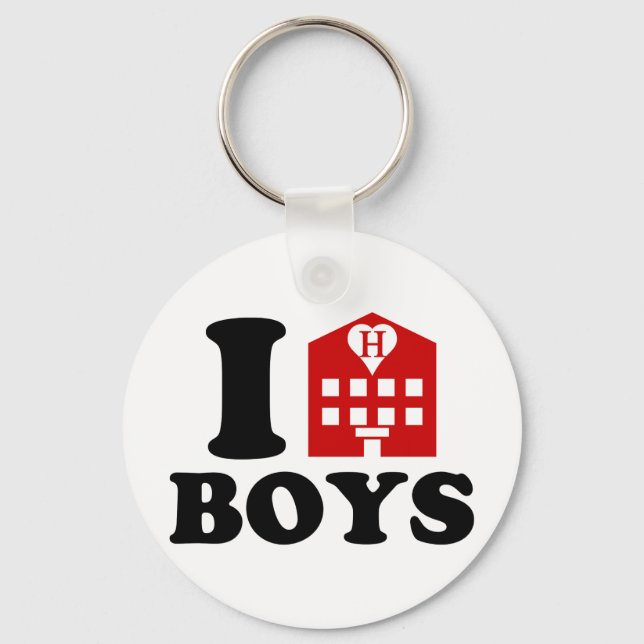 I Liebe Hotel Boys Schlüsselanhänger (Vorderseite)
