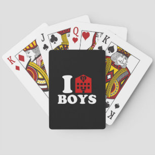 I Liebe Hotel Boys Spielkarten