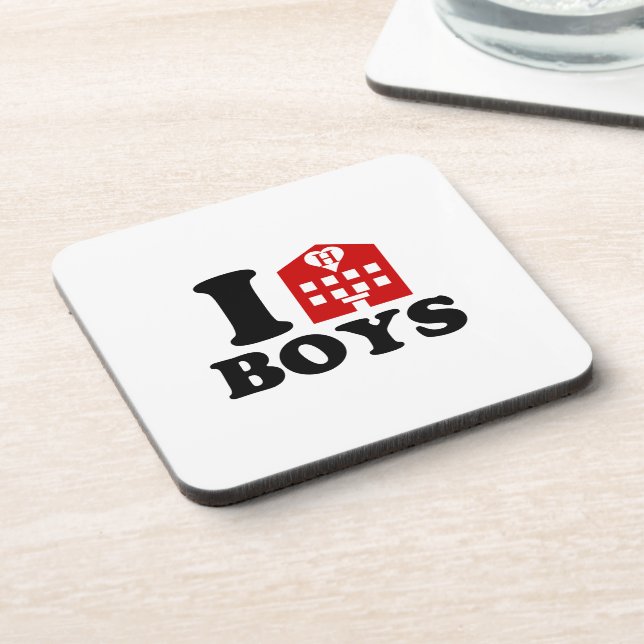 I Liebe Hotel Boys Untersetzer (Linke Seite)