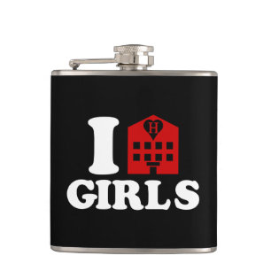 I Liebe Hotel Girls Flachmann